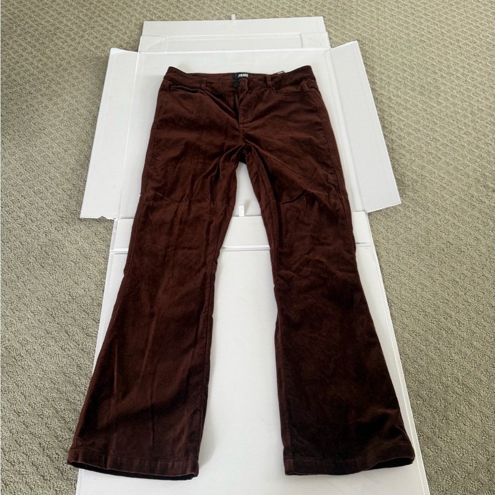 PAIGE Brown Boot Cut Pants